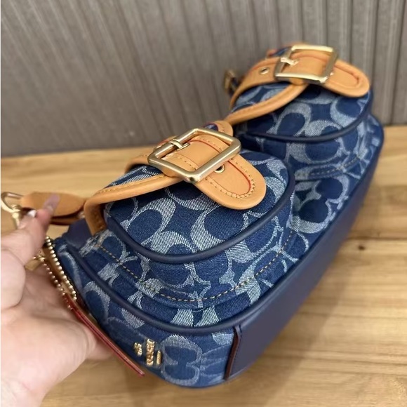 Coach Ashton bag in signature denim CY700 NWT - Picture 4 of 9